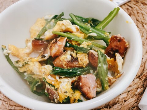 ➿ウインナーと野菜の卵炒め➿